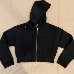 Lazuli Label Cropped Hoodie